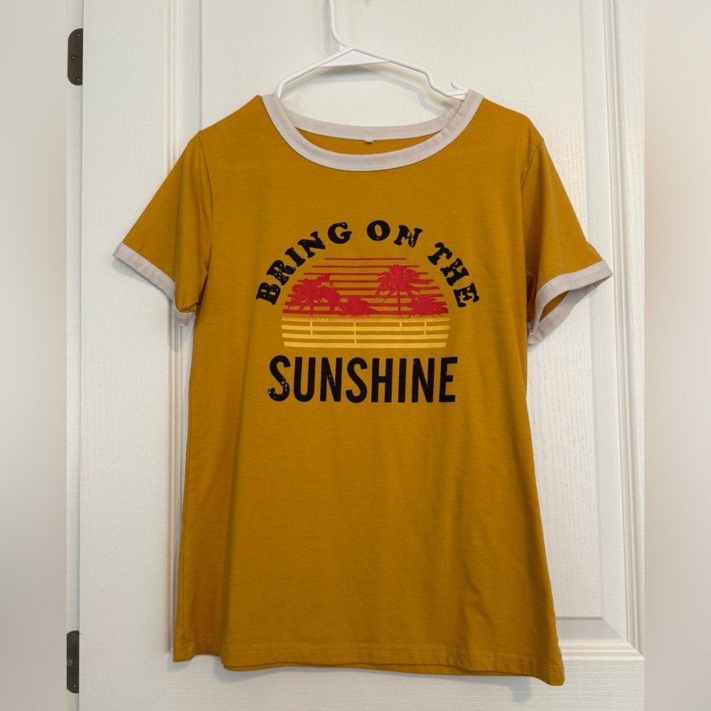 Amazon Mustard Yellow Graphic Tee